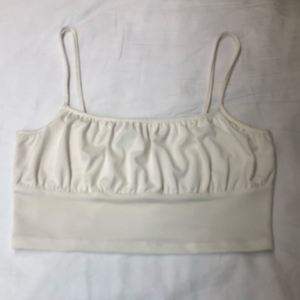 H&M Divided white tank top Size medium coquette